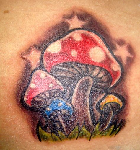 mushroom tattoo pictures